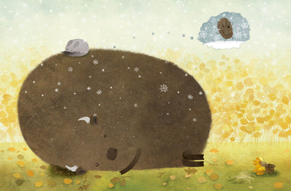 De bizon zoekt een nest / Зубр шукає гніздо | Українсько-голландська двомовна книжка з аудіокнигами та сімейним оповіданням
